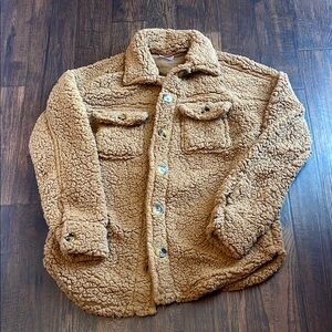 Cozy Tan Sherpa Jacket